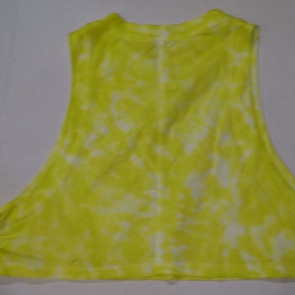 Lululemon All Yours Cropped Cotton Tank Marmoleado Tie Dye Size 8 & 10 New - Picture 3 of 5